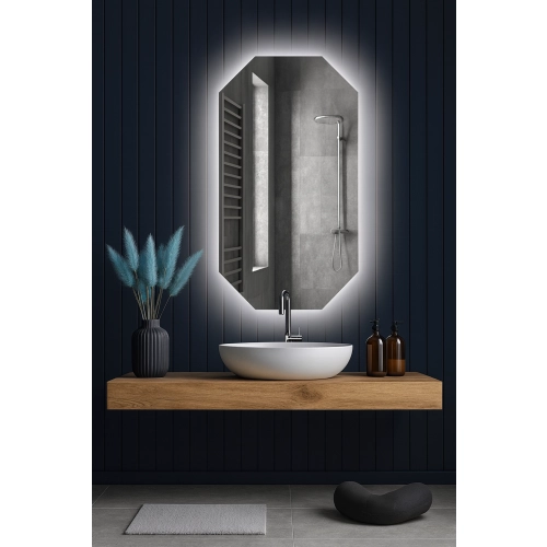 Lustro oktagonalne z podświetleniem - OKTAGON LED